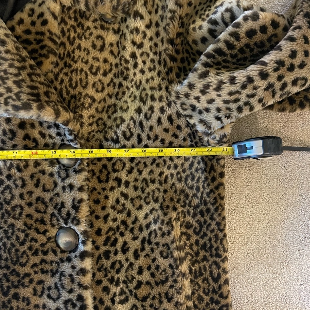 **Sold**Leopard Print, Faux Fur Coat, Pea Coat Sz M/L Utex Classics Vintage - Picture 12 of 15